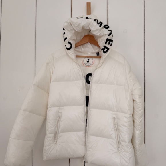 Save the Duck Lois Puffer Jacket 100% Animal Free "Change Maker" size LARGE NWT - Picture 3 of 10